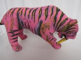 Applause Saber-Toothed Tiger. Stuffed. Has Orig Hang Tag. Body Tagged 1992 Determined Productions.