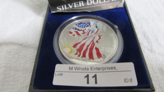 1999 Painted American Eagle in presentation case