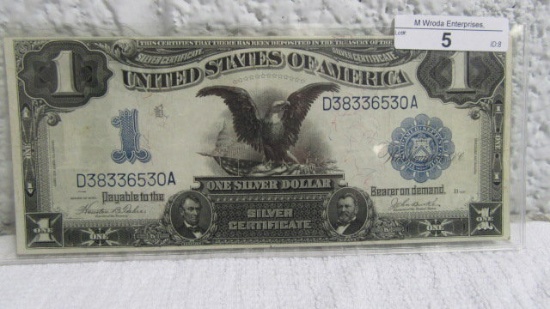 1899 $1.00 Silver Certificate Eagle-New Mint No folds