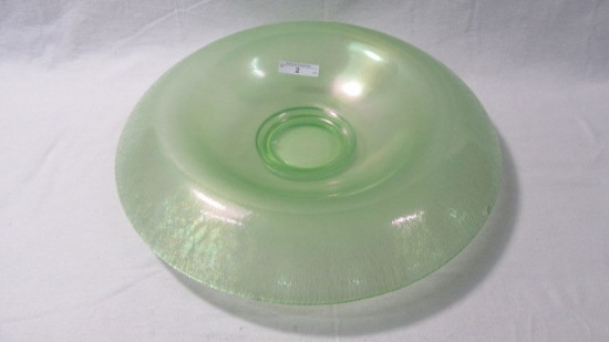 Florentine Stretch glass 11" rolled bowl