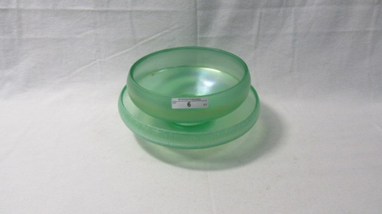 2 pcs florentine green Stretch Glass