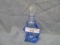 Czech lite blue perfume bottle w. crystal stopper