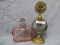 2 vicotrian perfume bottles as shown