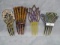 Victorian hair combs as shown, some jeweled