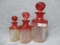 3 Rose Baccarat perfume and cologne bottles