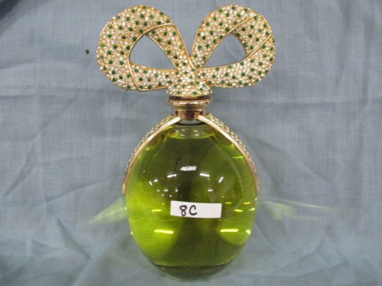 Store display factice bottle- 10.5" Elizabeth Taylor Emerald & White Diamon