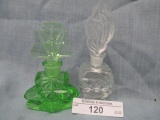 2 Miniature Czech perfume bottles