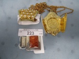 Scarcf holder, locket and .925 mexico sterling clip