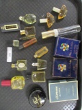 Tray of asst's perfume bottles and mini bottles