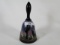 Fenton ebony hand painted bell w/wolf