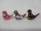 3 Gibson bird figurines