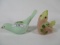 2 Fenton hand painted birds as shown