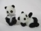 Fenton hand painted - 2 pandas
