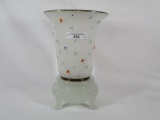 Beaumont moonstone flip vase on stand