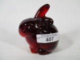 Fenton red slag elephant