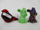 2 Fenton Scotty Dogs & bird