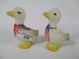 Fenton hand painted-2 ducks
