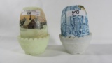 2 hand painted fairy lamps as shown