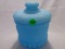 Fenton Blu eSatin Tobacco Jar