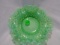 Fenton Green Opal Hobnail Bonbon