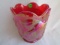 Fenton red carnival Atlantis Vase