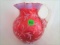 Fenton Cranberry Opal Daisy and Fern 6