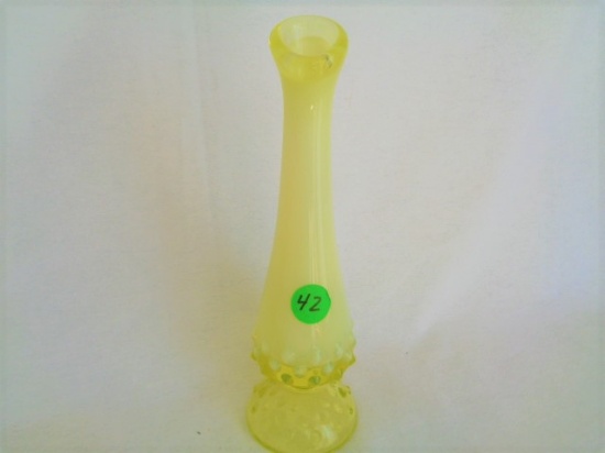 Fenton Topaz Hobnail Bud Vase