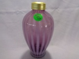 Fenton Purple Opal Rib Optic Perfume Bottle