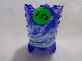 Fenton Blue Slag Hobnail Toothpick