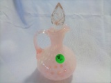 Fenton Pink Ipal Polka Dot Cruet