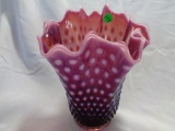 Fenton Plum Opal Hobnail 9