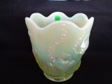 Fenton Topaz Opal Canival Atlantis vase