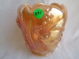 Fenton Peach Opal Atlantis Vase SAMPLE