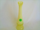 Fenton Topaz Hobnail Bud Vase