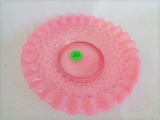 Fenton Cranberry Hobnail Plate