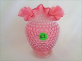 Fenton Cranberry Opal Hobnail 6 