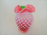 Fenton Cranberry Opal Hobnail 4