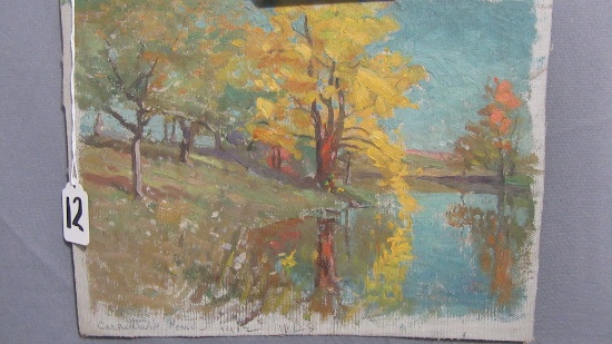 Will Larrymore Smedley; Chautauqua New York Artist 9.5 x 12.5" unframed. "C