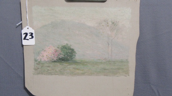 Will Larrymore Smedley; Chautauqua New York Artist 9" x 10" unframed. "Tree