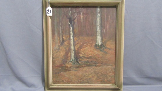 Will Larrymore Smedley; Chautauqua New York Artist 13.2" x 17" framed. "Lat