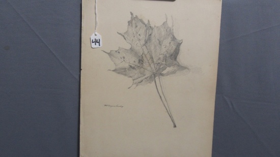 Will Larrymore Smedley; Chautauqua New York Artist 11.5" x 14.5" unframed.