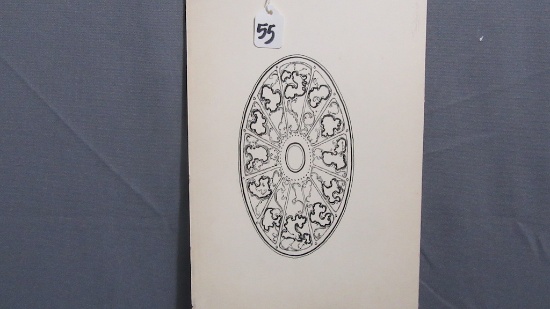 Will Larrymore Smedley; Chautauqua New York Artist 11.5" x 7.25" unframed.