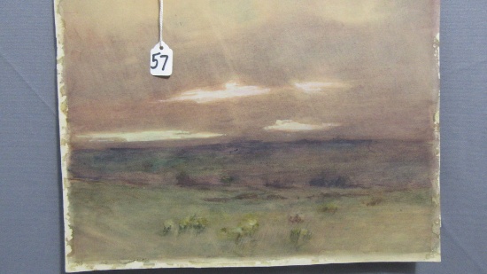 Will Larrymore Smedley; Chautauqua New York Artist 11" x 14.5" unframed. "D