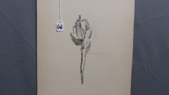 Will Larrymore Smedley; Chautauqua New York Artist 11.5" x 14.5" unframed.