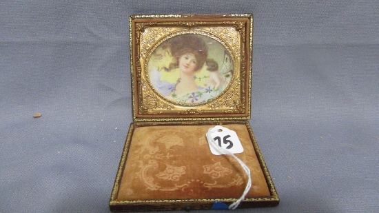 Will Larrymore Smedley; Chautauqua New York Artist 3" x 2.5'' framed. :Youn