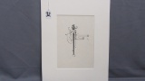 Will Larrymore Smedley; Chautauqua New York Artist 7.25'' X 10.5''' Matted.