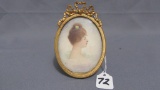Will Larrymore Smedley; Chautauqua New York Artist 3'' x 2.5'' in decorativ