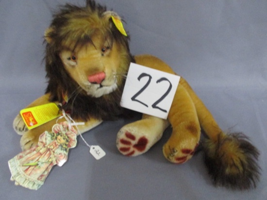 Neal the Lion Steiff with original tags