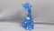 Fenton Art Glass blue Carnival Alley cat