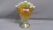 Fenton Art Glass 100 yr. peach opal fan vase